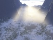 Glacier Valley Sunrise Wallpaer
