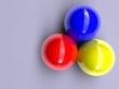 Three Color Balls Wallpaer