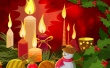 Christmas Candles Wallpaer