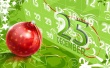 Red Christmas Ball Wallpaer