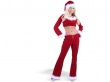 Christmas Santa Girl Wallpaer