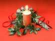 Candle on Red Wallpaer