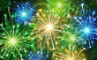 Color Fireworks Wallpaer