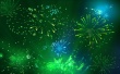 Green Fireworks Wallpaer