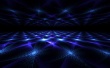 Blue Fractal Mirror Wallpaer