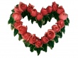 Ground Heart Roses Wallpaer