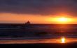Sunset over a beach Wallpaer