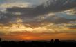 Sunset over a forest Wallpaer