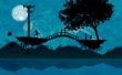 Lovers on a bridge Wallpaer