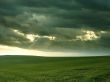 Clouds above field Wallpaer