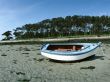 Boat on sand Wallpaer