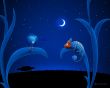 Alien and chameleon Wallpaer