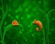 Snail and chameleon Wallpaer