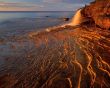 Waterfall in sunset Wallpaer