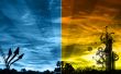 Divided sky Wallpaer