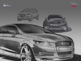 Audi Q7 drawing Wallpaper