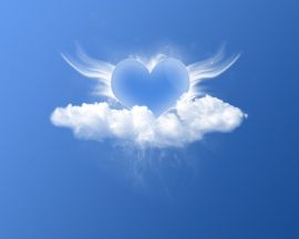 Blue heart Wallpaper