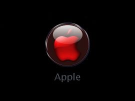 Red Apple logo Wallpaper