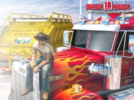 American Trucker Wallpaper