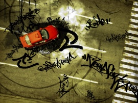 NFS red car marks Wallpaper