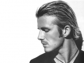 David Beckham Long Hairs Wallpaper