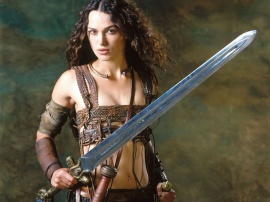 Girl with sword Wallpaper