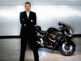 Beckham with his Bike Wallpaper