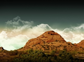 Beautiful Brown Mountain Wallpaper