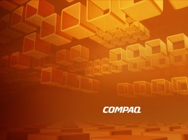 Compaq Orange Wallpaper