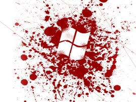 Blood Window Wallpaper