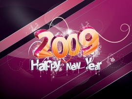 2009 Happy New Year Wallpaper