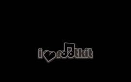 I heart rootkit black Wallpaper