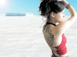 Nice asian girl Wallpaper