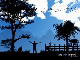 Life with liberty Wallpaper