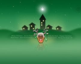 Christmas in green Wallpaper