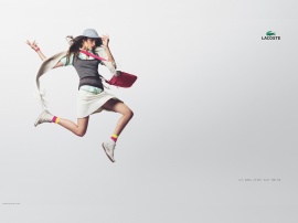 LACOSTE flying girl Wallpaper
