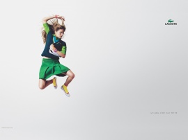 Fly woman LACOSTE Wallpaper
