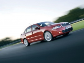 Octavia RS red side Wallpaper