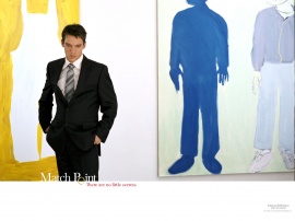 Man with black suit Wallpaper