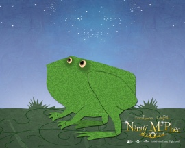 Nanny green frog Wallpaper