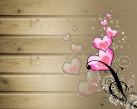 Gift hearts Wallpaper