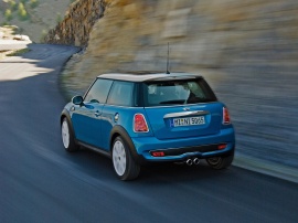 Mini Cooper blue Wallpaper