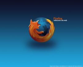 Blue Mozilla Firefox Wallpaper
