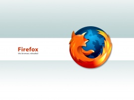 Grey Mozilla Firefox Wallpaper