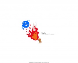 Mozilla Firefox fire Wallpaper