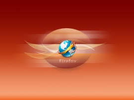 Mozilla Firefox red Wallpaper