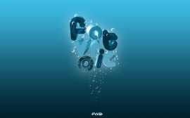 Liquid Summer Wallpaper