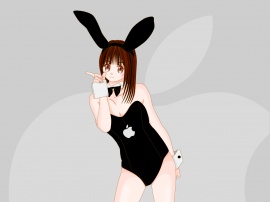 Apple Bunny Wallpaper