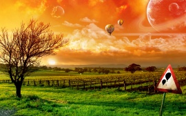 Balloon Ride Wallpaper