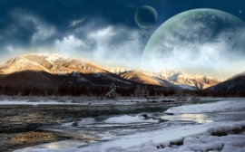Glacial Moutains Wallpaper